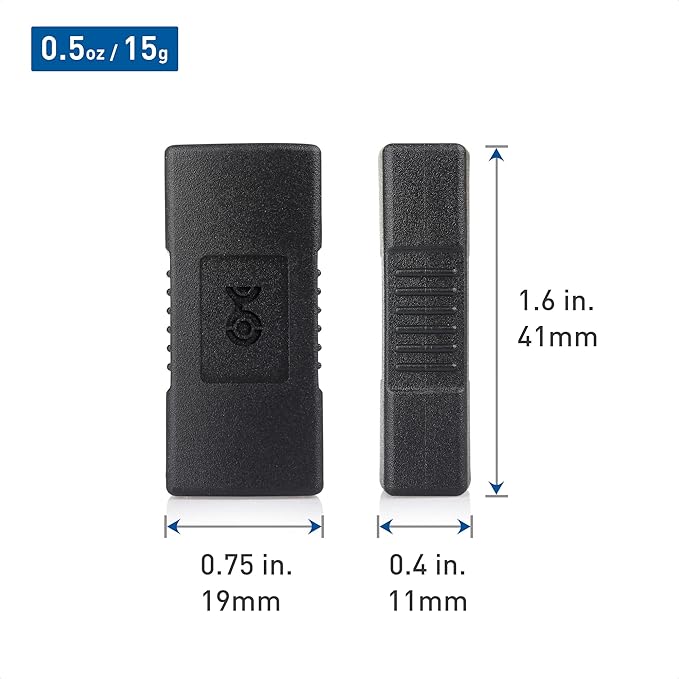 Cable Matters 2-Pack USB 3.0 Coupler USB Female to Female Adapter Gender Changer