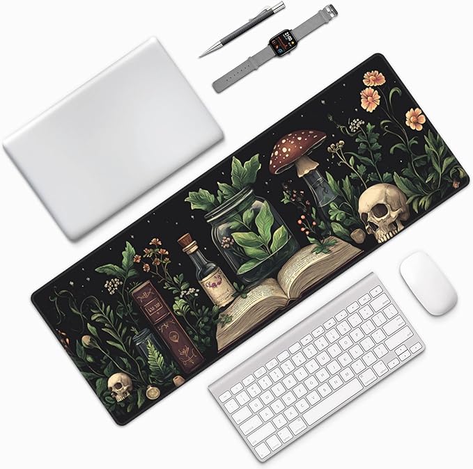 Dark Academy Desk Mat Large Gaming Mouse Pad Dark Academy Extended Mousepad Big in Laptop Computer Mouse Keyboard Mat for Office Desk Decor 31.5x12 in