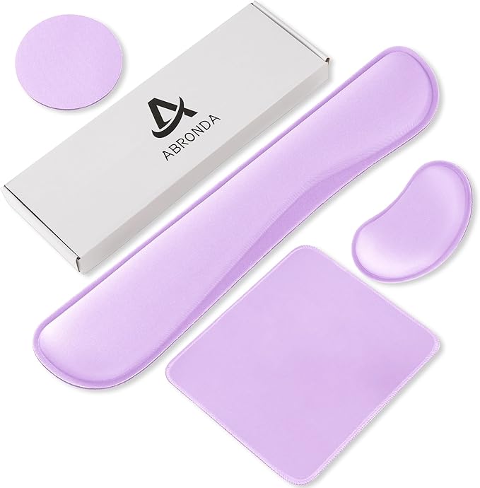 Office Ergonomic Memory Foam Computer Mouse and Keyboard Wrist Rest pad Support Carpal Tunnel, Wrist Rest for Keyboard and Mouse, Wrist Support Set