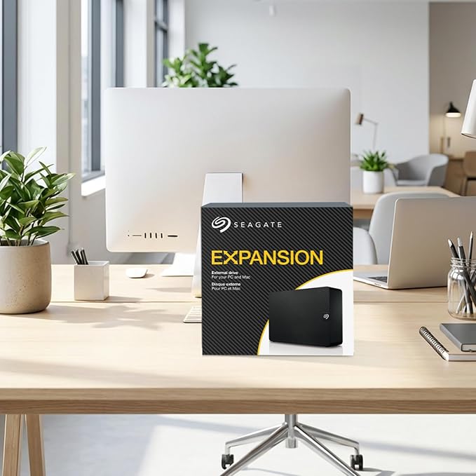 Seagate Expansion 20TB External Hard Drive HDD - USB 3.0, with Rescue Data Recovery Services (STKP20000400)