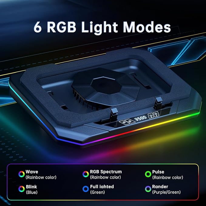Cooling Pad for Lenovo Legion 9i 7i 5i 5 Pro 7i 5i 5 Legion Slim 5 7 7i Y530 Y730 Y7000 Gaming Laptop,It is Undisputed King of Heat Dissipation with Powerful Turbo Fan Can Fast Cooling,Touch Start