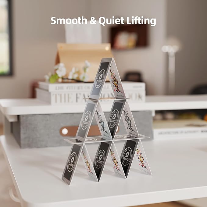 Seang Electric Standing Desk with 2 Drawers, Adjustable Standing Desk with Storage Shelf, Height Adjustable Stand up Desk for Home Office with 3 Presets & 2 Hooks, 55 Inch, White
