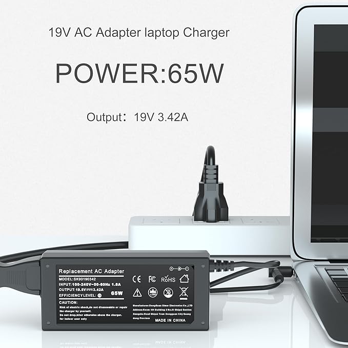 65W Laptop Charger Compatible with Acer ADP-45FE F PA-1450-26 Aspire 5 A515-44 A515-46 A515-54 A515-56 A315-24P Chromebook R11 CB3 CB5 C740 C738t N15Q9,Swift 3,Spin 1 3 5, 19V 3.42A Power Cord