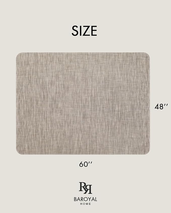 Office Chair Mat for Hardwood Floor Under Desk Computer Rolling Chair Mat for Wood/Tile Floor Non-Slip Heavy Duty Desk Rug PVC Plastic Hard Floor Protector 46"x 60" (Soapstone)