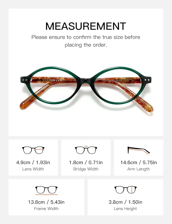 Slocyclub 2pack Oval Blue Light Blocking Glasses for Women Men, Small 90s Retro Oval Frame Bluelight Glasses for Gaming/Computer/Screen(Black and Green Tortoise)