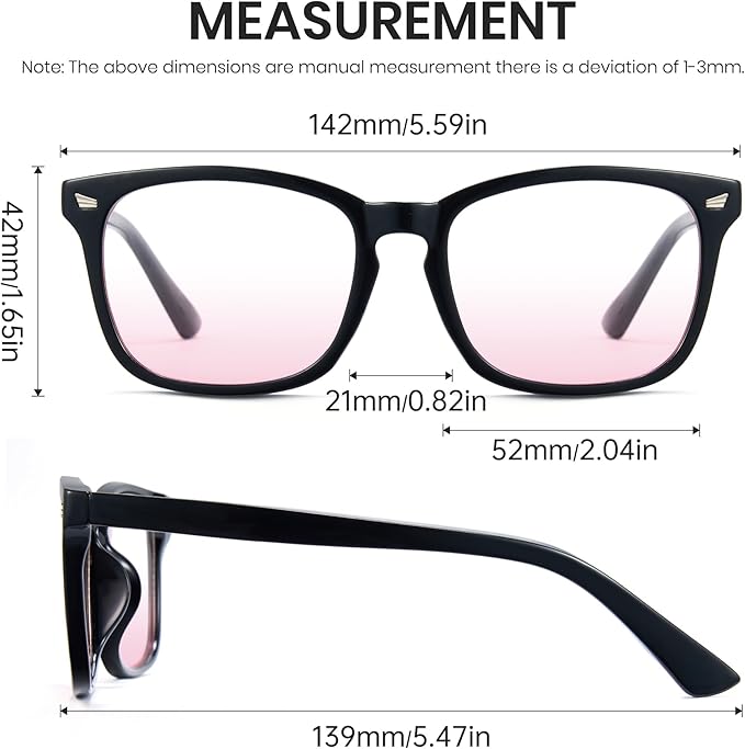 Cyxus Blue Light Glasses Men Women Reduce Eye Strain UV Blocking for Office Work Computer Screen 8082
