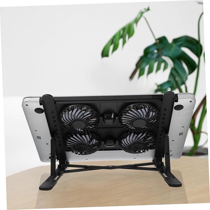 ARTIBETTER Laptop Cooling Pad Height and - Design Four Fans for Efficient Heat Dissipation Compatible Various Laptop for Use