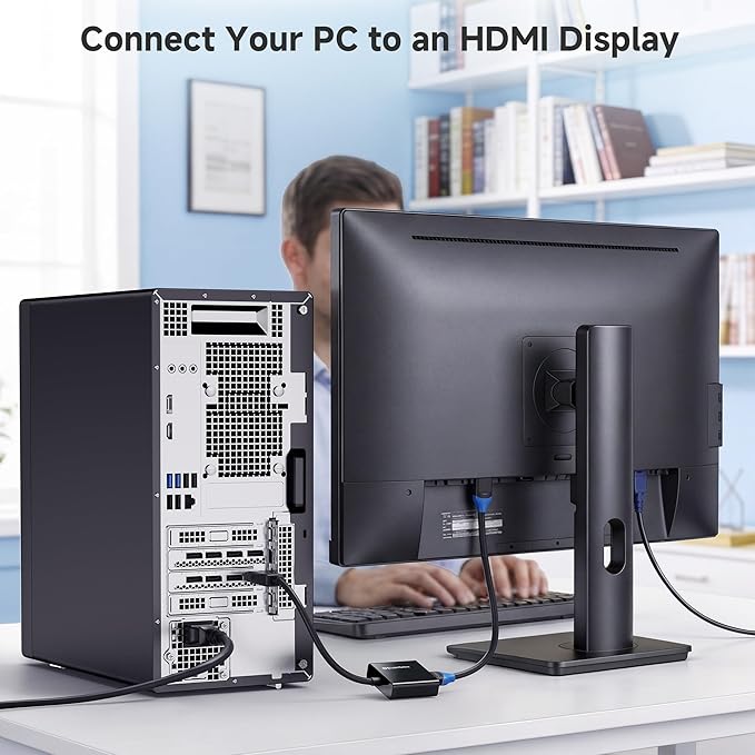 Cable Matters Active DisplayPort to HDMI Adapter (Active DP to HDMI Adapter) Supporting Eyefinity Technology and 4K Resolution