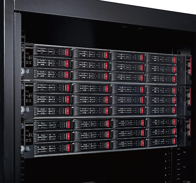 BUFFALO TeraStation 71210RH 12-Bay Enterprise Rackmount NAS 32TB (4x8TB) with HDD Hard Drives Included 10GbE RAID iSCSI Network Storage File Server
