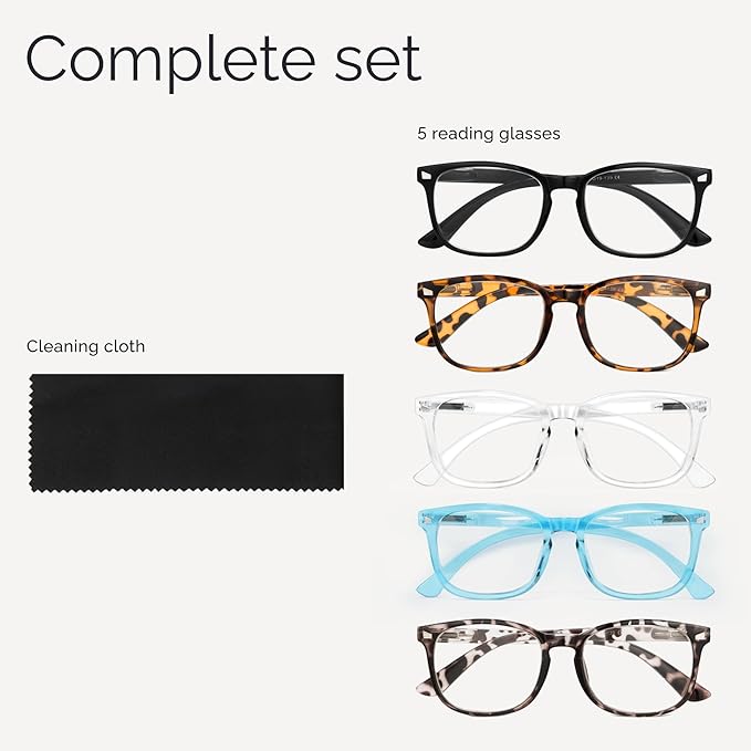 CCVOO 1.0 Reading Glasses for Women, Eye glasses, Blue Light Readers for Women, Cheaters