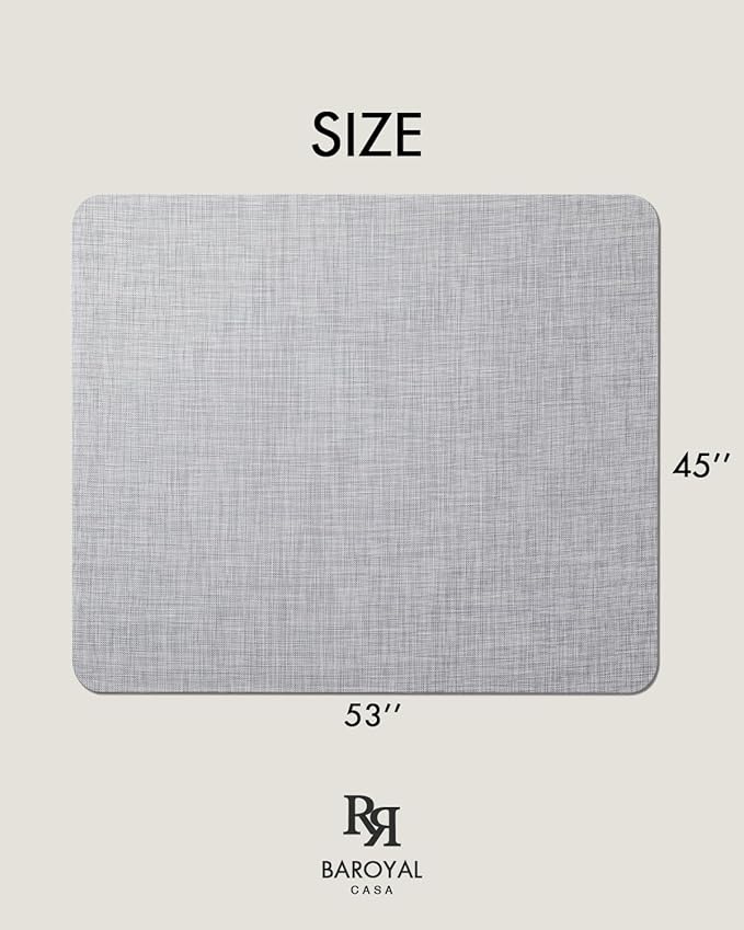 Office Chair Mat for Hardwood Floor Under Desk Computer Rolling Chair Mat for Wood/Tile Floor Non-Slip Heavy Duty Desk Rug PVC Plastic Hard Floor Protector 45"x 53" (Mist)