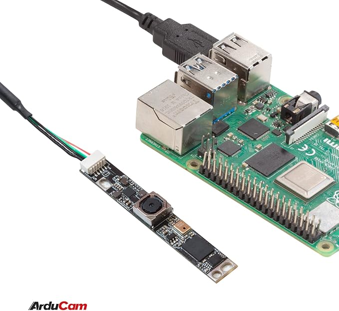 Arducam IMX219 8MP Autofocus USB Camera Module, 3280(H)×2464(V)@30fps with Single Microphone for Linux, Windows, and Mac OS
