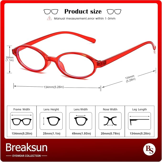 Retro Small Oval Glasses for Women Men 90s Small Face Blue Light Eyeglasses Cosplay Y2K Fake Glasses
