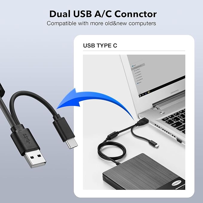 Floppy Disk Reader 3.5 inch USB Floppy Disk Drive External 3 1/2 Floppy disc Reader Portable Floppy Diskette Drive USB C for PC Laptop Notebook Computer with Windows 11/10(Plane Texture, 3.5 Inch)