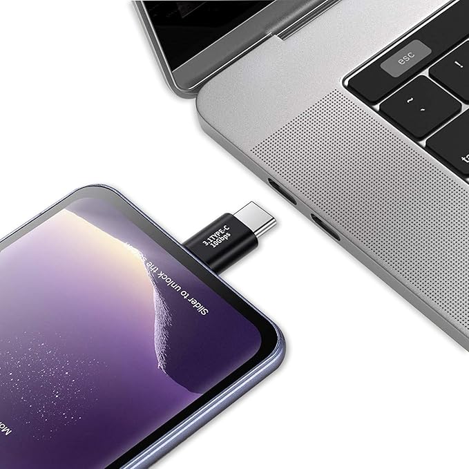 (5Packs USB C Full Function Adapter,USB3.1 Support 10GBbps Rate,USB C Phone/Laptop Charging Port Converter, 5V,3.3A