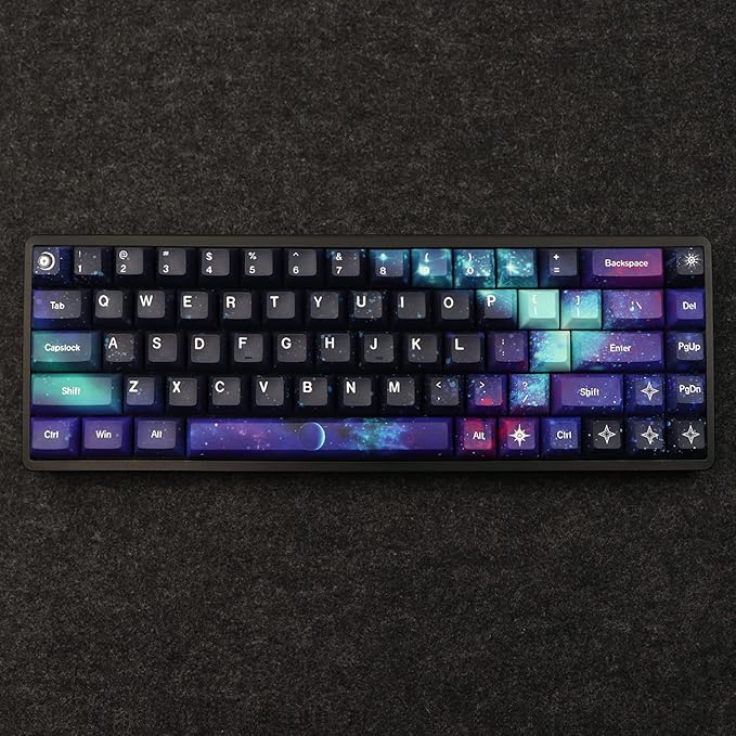 JSJT Keycaps KCA Profile the Wars of Star Themed Keycaps Full 139 Keys PBT Dye Sublimation Custom Keycap Set for ANSI/ISO Layout 64/68/87/96/104/108 Cherry MX Switch Mechanical Keyboard
