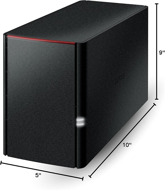 BUFFALO LinkStation SoHo 220 2-Bay Personal Cloud Office NAS 4TB (2x2TB) with Hard Drives Included