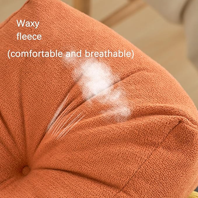 Back Pillow for Chair, Lumbar Support Pillow for Office Chair Lower Back Pain Relief Soft Cushion Car Bed Couch Sitting High Elasticity (Orange, 35cm*16cm*20cm)