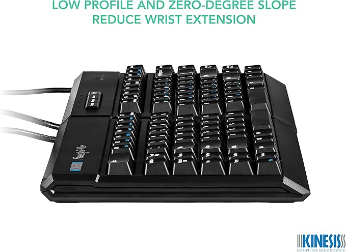 KINESIS USB-A Freestyle Pro Quiet Ergonomic Split Mechanical Keyboard (Cherry MX Silent Red Switches)