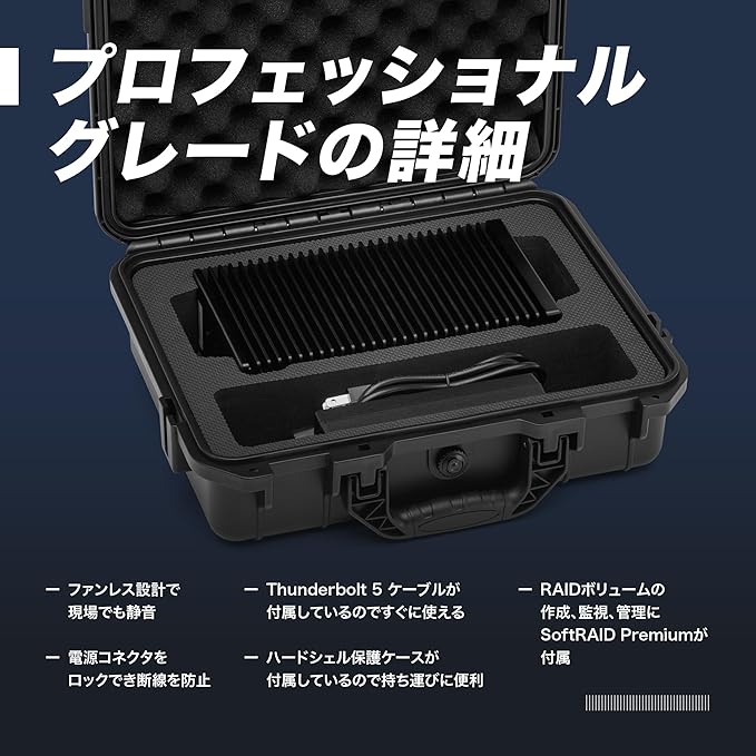 OWC 96TBOWC ThunderBlade X12 Thunderbolt 5 (80Gb/s) NVMe RAID SSD External Storage Solution with SoftRAID