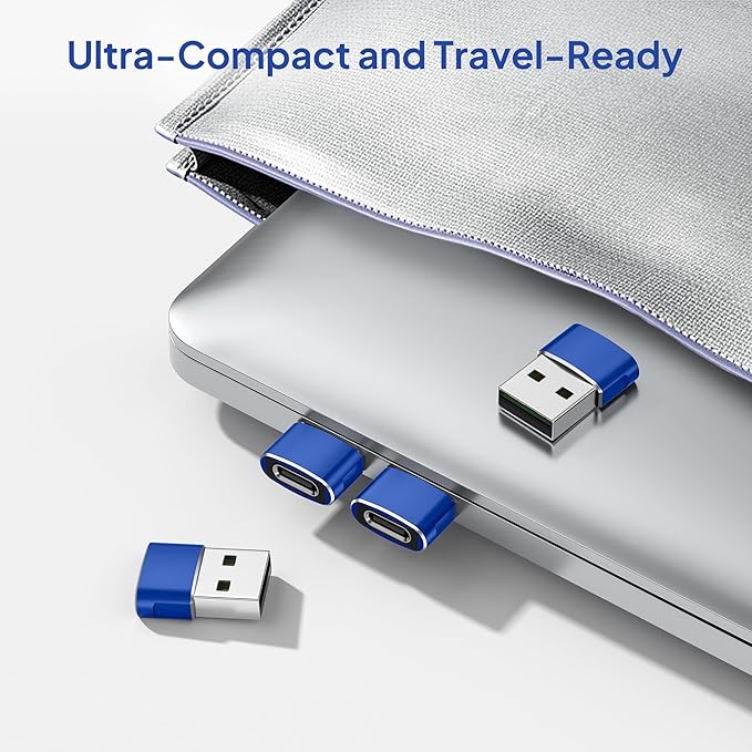 Elebase for Apple Watch Series 11 SE Ultra 3 Adapter,USB to USB C Adaptor,Type C Female to A Male Cable Converter for iWatch 9 10 9,Airpods 4 2,iPad 8th 9th 10th Air 4th 5th Mini 7 7th 6th Yubico