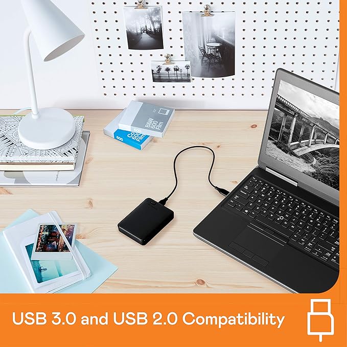 WD 18TB My Book Desktop External Hard Drive, USB 3.0, External HDD with Password Protection and Auto Backup Software - WDBBGB0180HBK-NESN and WD 5TB Elements Portable HDD, External Hard Drive, USB 3.0 for PC & Mac, Plug and Play Ready - WDBU6Y0050BBK-WESN