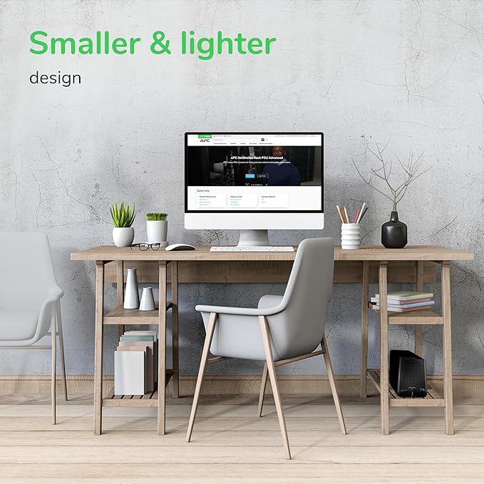 APC UPS 600VA / 330W UPS Battery Backup & Surge Protector, 7 Outlets (NEMA 5-15R), USB Charging Port, BE600M1 Uninterruptible Power Supply for Computers, Wi-Fi Routers, and Home Office Electronics