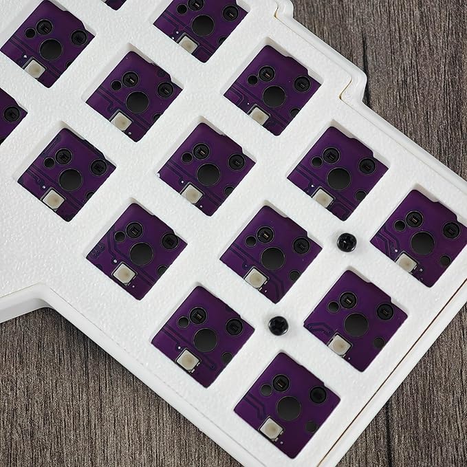 YMDK Split Keyboard Corne V4.1 46 Keys Ergonomic Hotswappable 40% Layout 3D PLA RGB QMK Vial All Key Programmable Mini Independent Gaming Keyboard Kit