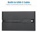 Tripp Lite USB-C Docking Station Hub, 4K @ 30 Hz HDMI, VGA, Gigabit Ethernet Port, 100W PD Charging, USB 3.2 Gen 1, Memory Card Slot, Thunderbolt 3 Compatible, Black, 3-Year Warranty (U442-DOCK3-B)
