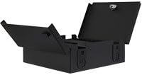 Gruber Fiber Enclosure, WM, 10.8"x12"x4", 2 Door, 4 Panel, BLK