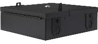 Gruber Fiber Enclosure, WM, 10.8"x12"x4", 2 Door, 4 Panel, BLK