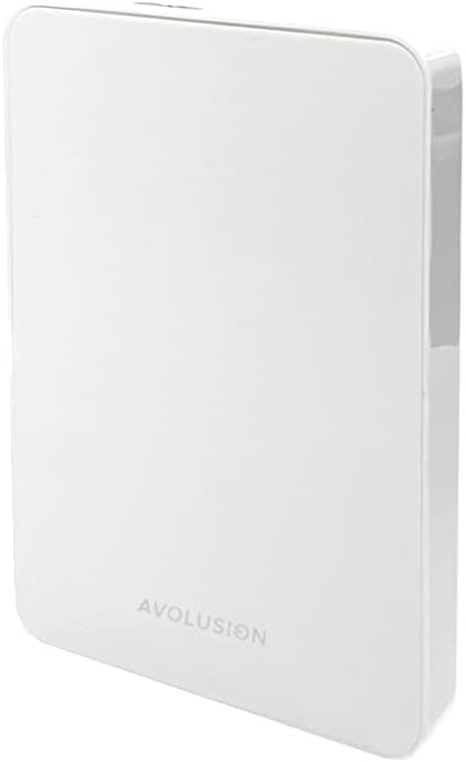 Avolusion Z1-S 500GB USB 3.0 Portable External Gaming Hard Drive - White (for PS4, Pre-Formatted) - 2 Year Warranty (Renewed)