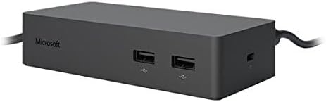 Microsoft Surface Dock for Surface Pro 3, Surface Pro 4, and Surface Book with 4 USB Ports and Ethernet and USB 3.0 Hardware Interface (Black)