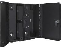 Gruber Fiber Enclosure, WM, 10.8"x12"x4", 2 Door, 4 Panel, BLK