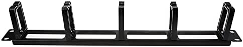 19 Inch 1U Rack Cabinets Cable Management Network Organizer Hollow Metal Base Five Ring Detachable Wire Manager Frame