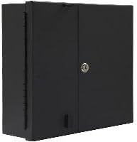 Gruber Fiber Enclosure, WM, 10.8"x12"x4", 2 Door, 4 Panel, BLK