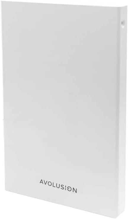Avolusion HD250U3-WH 2TB USB 3.0 Portable External Gaming Hard Drive - White (for PS5, Pre-Formatted) - 2 Year Warranty