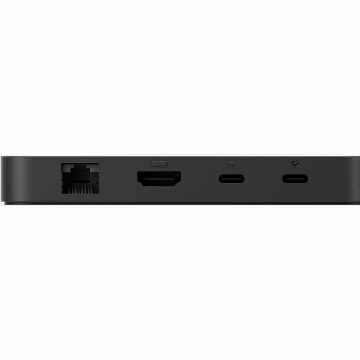 Microsoft Surface USB4 Dock – Gigabit Ethernet, USB C to 2xUSB-C/1xUSB-A/HDMI (65W Power Delivery) - Black