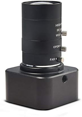 MOKOSE HD Webcam USB 3840 x 2160 Digital Industrial Camera with CS-Mount 5-50mm Telephoto Zoom Manual Lens UVC Free Drive.