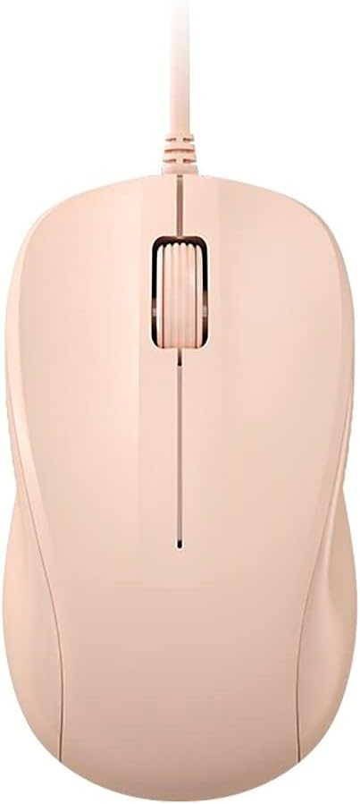 CORN USB Silent Wired Computer Mouse with Easy Click for Office and Home, 1200DPI, Premium and Portable, Compatible with Windows PC, Laptop, Desktop, Notebook (Pink)
