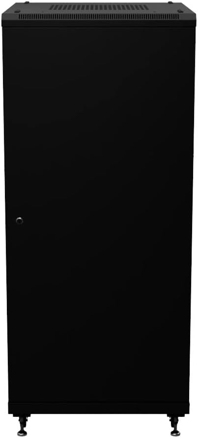 NavePoint 27U AV Rack Cabinet, 28 in Depth, Cold-Rolled Steel, Black