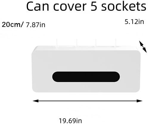Wall-Mounted WiFi Router Storage Box & Cable Organizer, Punch-Free Wire Management for TV Cabinet, Socket Shielding & Set-top Box Rack (Silver, Compact)