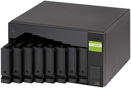 QNAP TL-D800C 8 Bay Desktop JBOD Storage Enclosure with USB 3.2 Gen 2 Type-C Connectivity