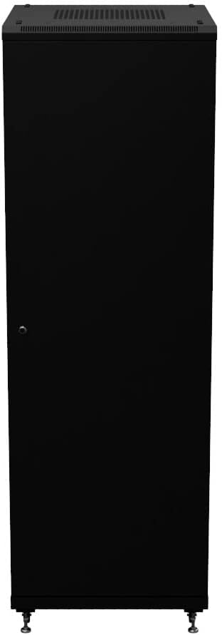 NavePoint 37U AV Rack Cabinet, 28 in Depth, Cold-Rolled Steel, Black