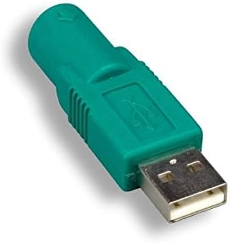 KENTEK USB 2.0 Type A Male to Mini DIN 6 Pin Female Mouse Adapter M/F Converter Port Saver Changer Coupler for PC Computer