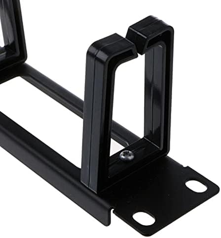 19 Inch 1U Rack Cabinets Cable Management Network Organizer Hollow Metal Base Five Ring Detachable Wire Manager Frame