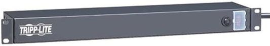 Tripp Lite 6 Outlet Rackmount Network-Grade PDU Power Strip, Rear-Facing, 1U, 15A, 15ft Cord with 5-15P Plug (RS-0615-R)