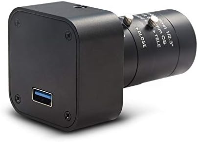 MOKOSE HD Webcam USB 3840 x 2160 Digital Industrial Camera with CS-Mount 5-50mm Telephoto Zoom Manual Lens UVC Free Drive.