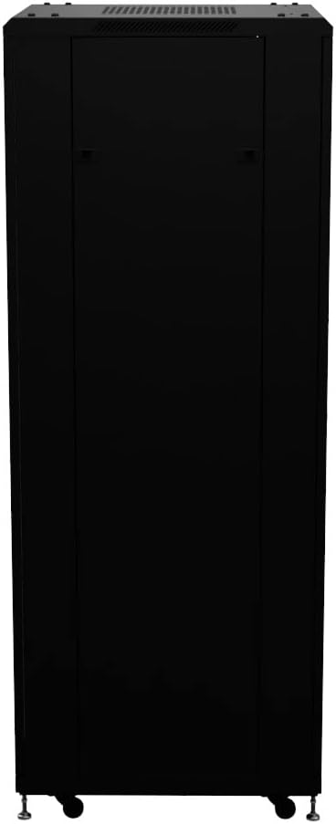 NavePoint 37U AV Rack Cabinet, 28 in Depth, Cold-Rolled Steel, Black