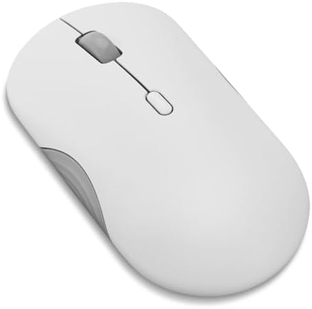 Lenovo 350 Wireless Bluetooth Mouse, Silent Click, 3 Level DPI (1000, 1600, 2400), 36 Month Battery Life, 2 Device Pairing, Cloud Grey